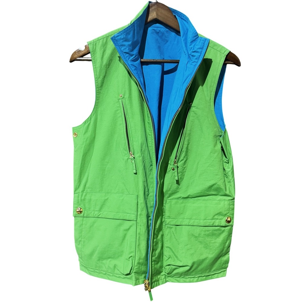 Lauren Ralph Lauren Vest‎ Womens Medium Reversible Outdoor Utility Pockets